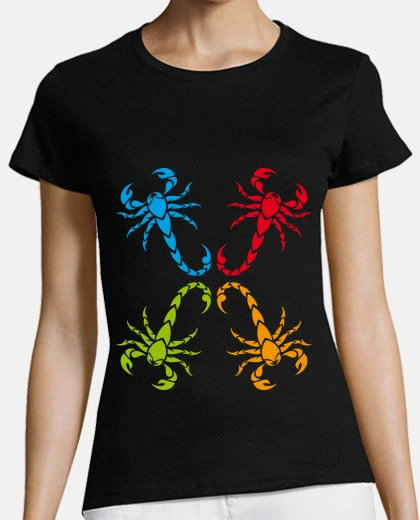 Tee-shirt scorpions colorés