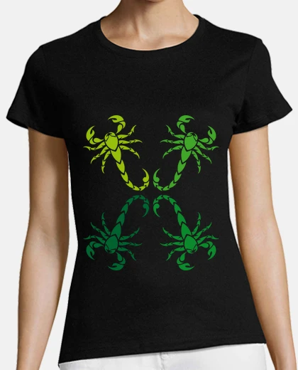 Tee-shirt scorpions verts