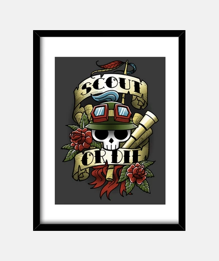 Framed scout for life