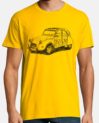 T-shirt scribbling a 2cv