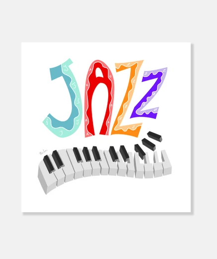 Stampa scritte jazz