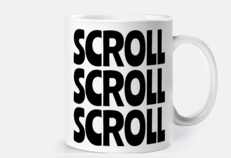 Mug scroll