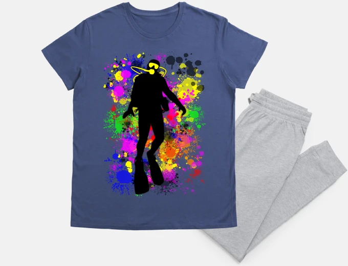 Pyjama scuba diver