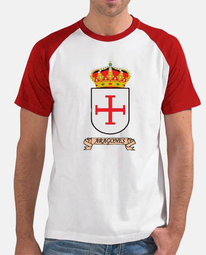 T-shirt scudo baseball sfondo cognome aragon