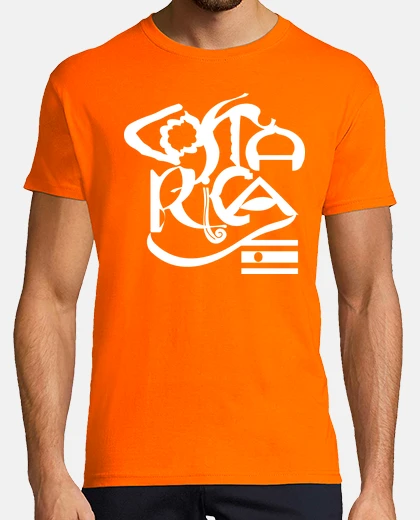 T-shirt scudo di testo t-t-shirt costa rica