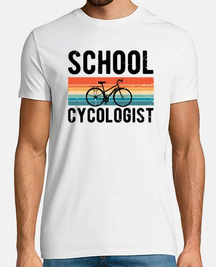 T-shirt scuola di novità ciclista ciclista biker appassionato di ciclismo esilarante ciclista pedali in bici