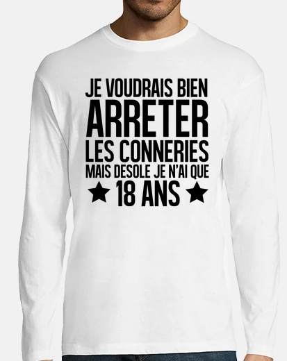 T-shirt scusa ho solo 18 anni