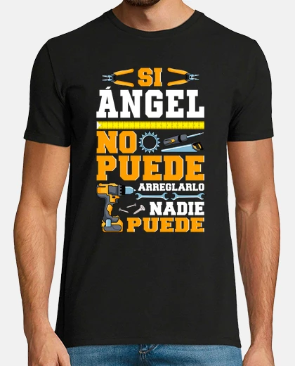 T-shirt se l&#39;angelo non può, nessuno può accontentare festa del papà