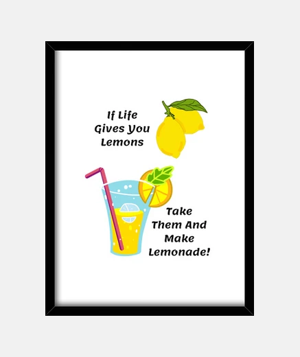 Quadro se la vita ti dà limoni prendili e