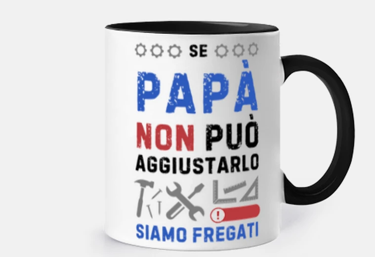 Tazza se papà non può aggiungere star - tazza
