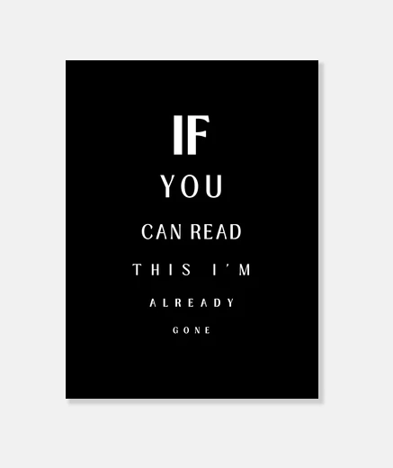 Stampa se riesci a leggere questo sono già and