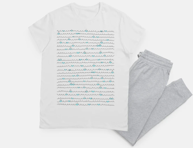 Pajama sea and boats
