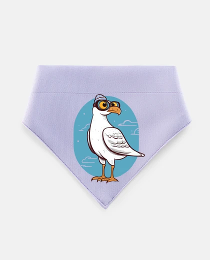 Mascotas seagull with diving goggles