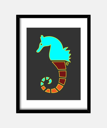 Framed Seahorse