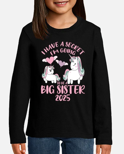 Secret im going to be a big sister 2025 kids t-shirt tostadora