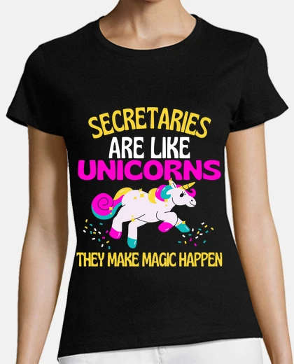 Tee-shirt secrétaires de licorne secrétaire magiq