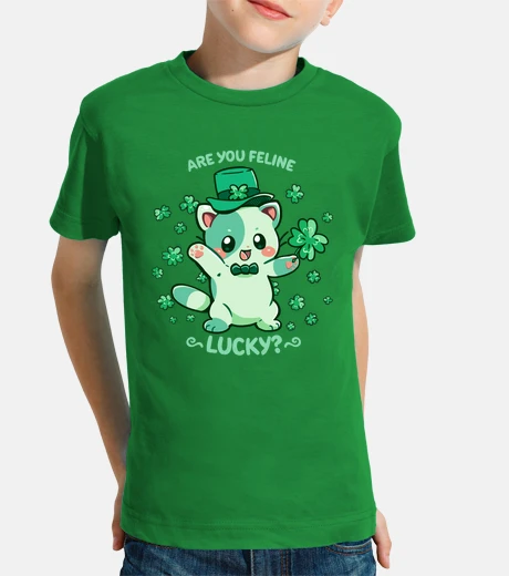 Abbigliamento sei felino fortunato - camicia per bambini