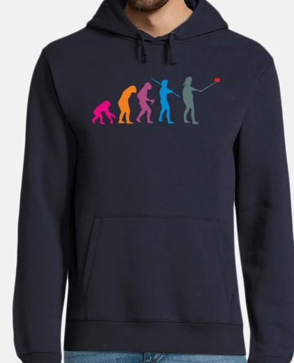 Selfievolution - sudadera hombre