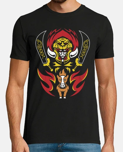 T-shirt semidio desert e piccolo horse