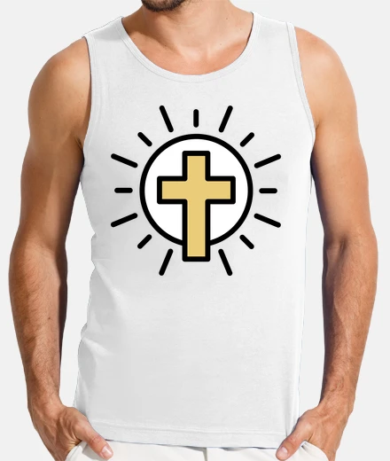 T-shirt semplice croce cristiana