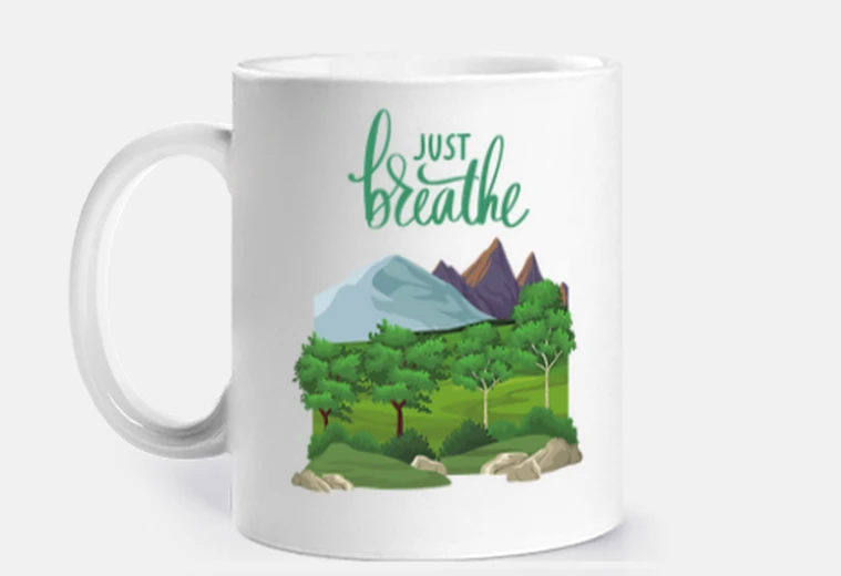Tazza semplicemente eat la natura respira l39