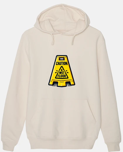 Sudadera señal de precaución piso mojado
