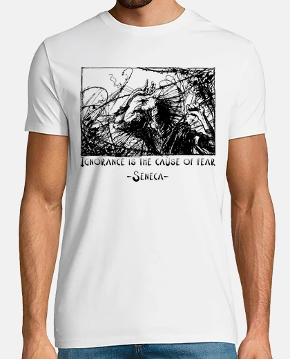 T-shirt seneca l39ignoranza è la causa della pa