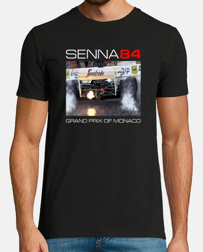 T-shirt senna gp di monaco 1984