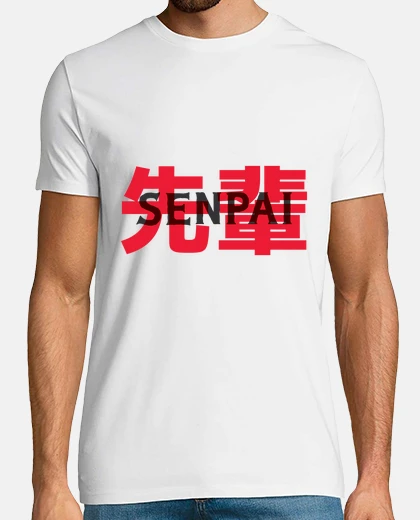 T-shirt senpai anime giapponese