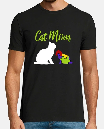 Tee-shirt sensibilisation à l&#39;autisme chat aspergers maman trisomie