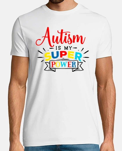 Tee-shirt sensibilisation à l'autisme ma maman autiste super pouvoir