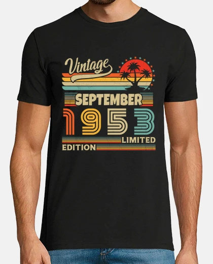 Tee-shirt Septembre 1953 Vintage Anniversaire