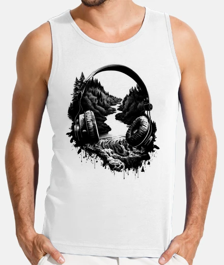 T-shirt serena solitudine del paesaggio sonoro