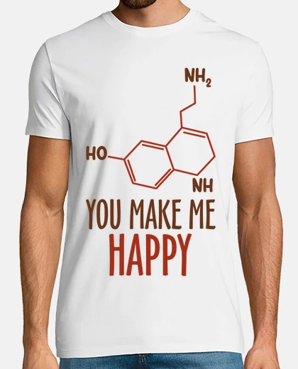 Tee-shirt sérotonine molécule du bonheur mélatonine anxiété 