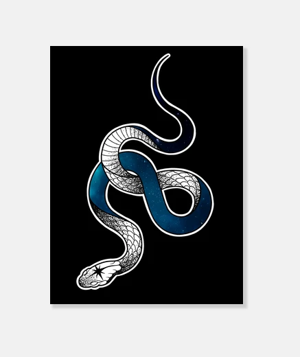 Tableau Serpent cosmos