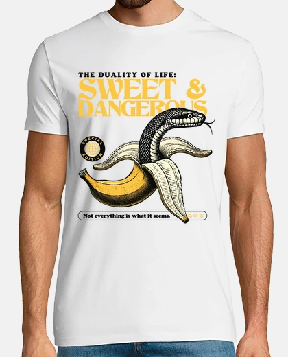 Tee-shirt serpent crotal naja dualité banane