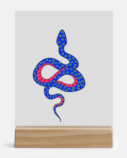 Metacrilato Serpent fleuri