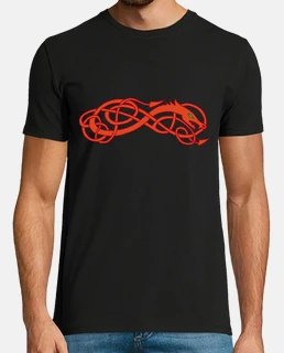 Serpent celte rouge