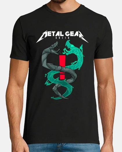 T-shirt serpenti gemelli-metalgearsolid-metallica