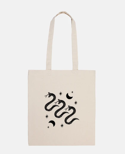 Bolsa serpientes fases de la luna primer bolso práctico carrito de carreras bolso para lector electrónico