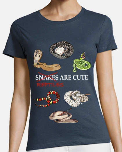 Camiseta Serpientes y reptiles sin patas oscuro