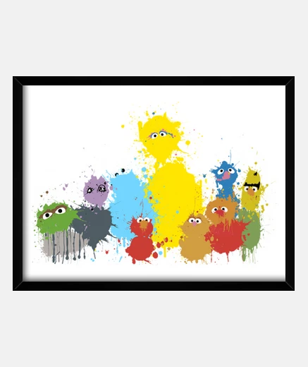 Framed sesame splash