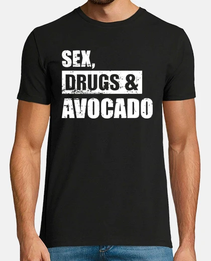 T-shirt sesso droghe e avocado