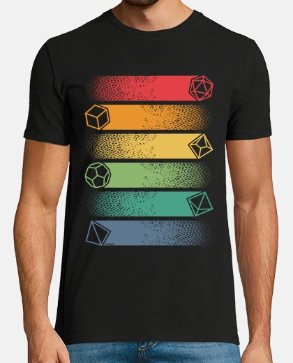T-shirt set di dadi per giochi di ruolo rpg - v