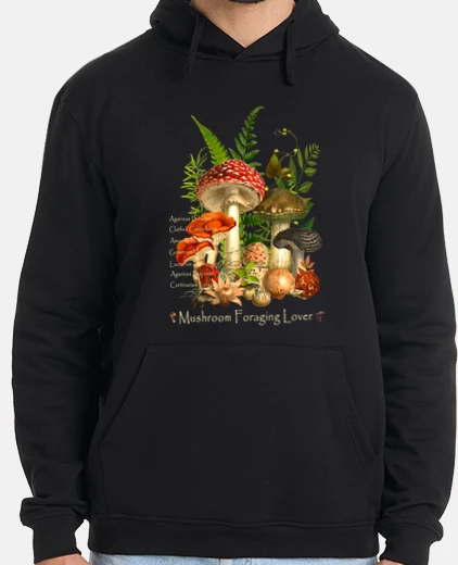 Sudadera setas silvestres del bosque