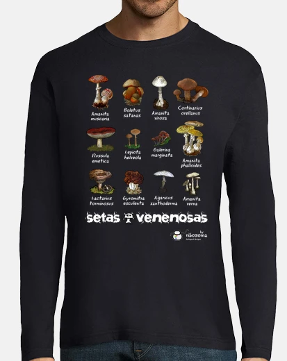 Camiseta Setas venenosas :S (fondos oscuros)