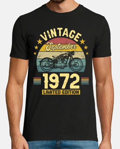 T-shirt Settembre 1972 50 Anni Compleanno