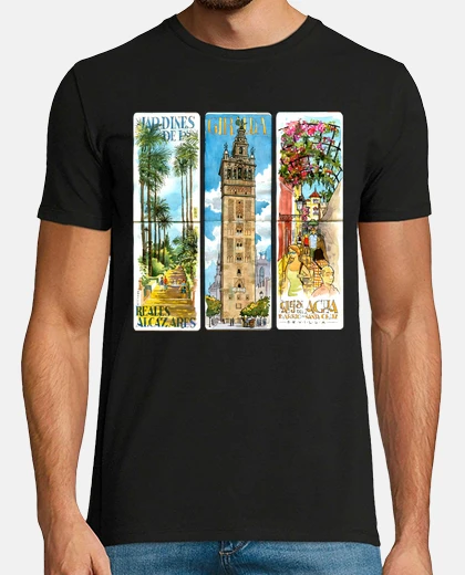 Camiseta Sevilla, estampas típicas