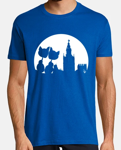 Tee-shirt sevilla love moon chats