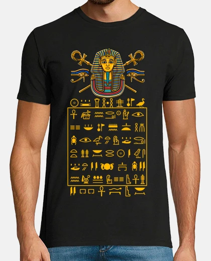 T-shirt sfinge egitto geroglifici faraone ra horus anubis